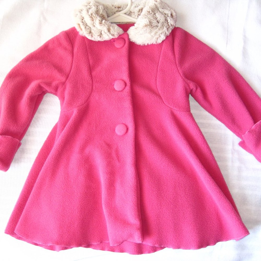 Ricrac & Ruffles Fleece Coat Jacket